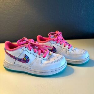 Nike force 1 girl toddler shoes
